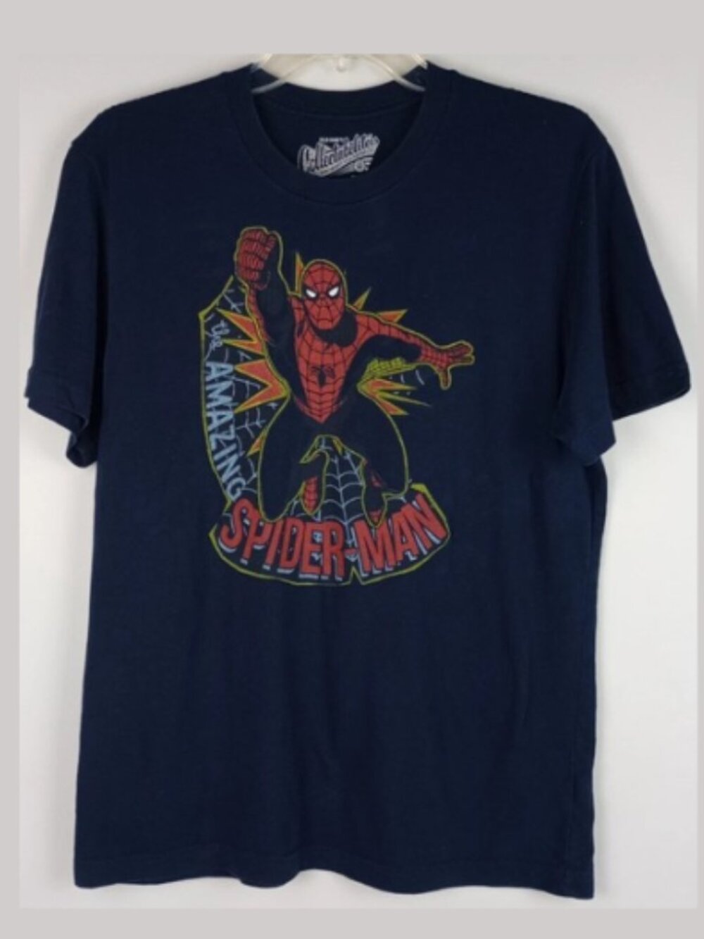 Old Navy Collectabilities Mens M Dark Blue The Amazing Spider Man Graphic Tshirt